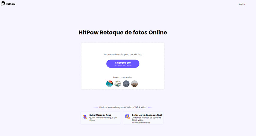 cargar imágenes para retoque fotográfico